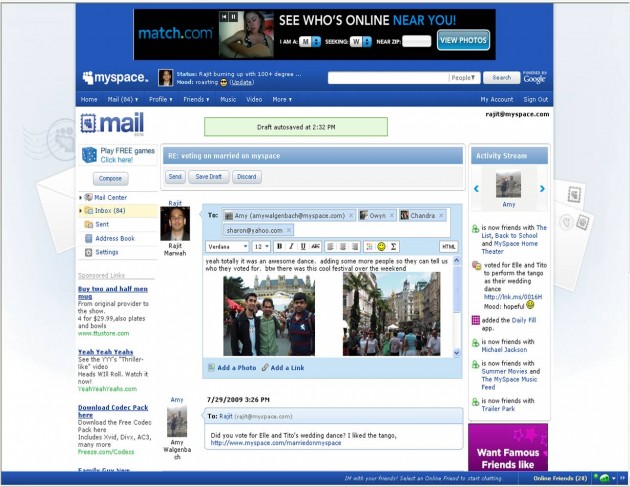 MySpace Mail 2